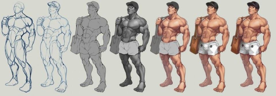 การ์ตูนหล่อ ถอดโชว์ ๖