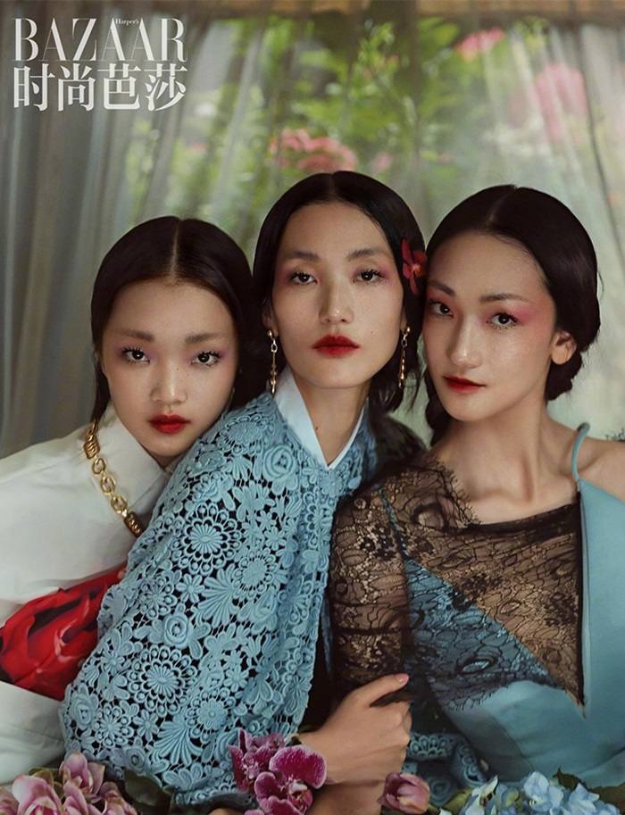 Lina Zhang, Ai Tominaga & Bomi Youn @ Harper&rsquo;s Bazaar China September 2019