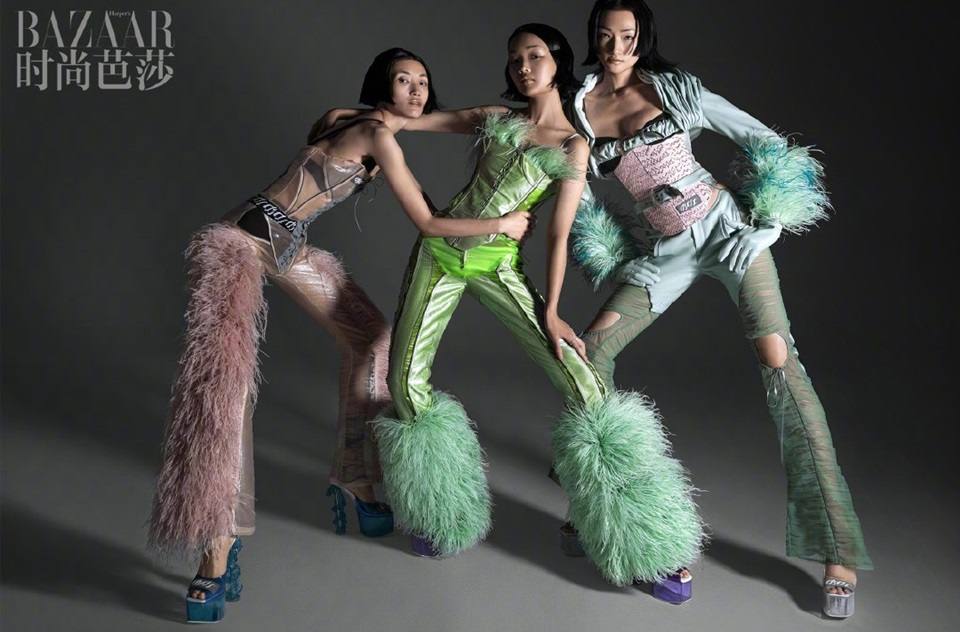 Lina Zhang, Ai Tominaga & Bomi Youn @ Harper&rsquo;s Bazaar China September 2019