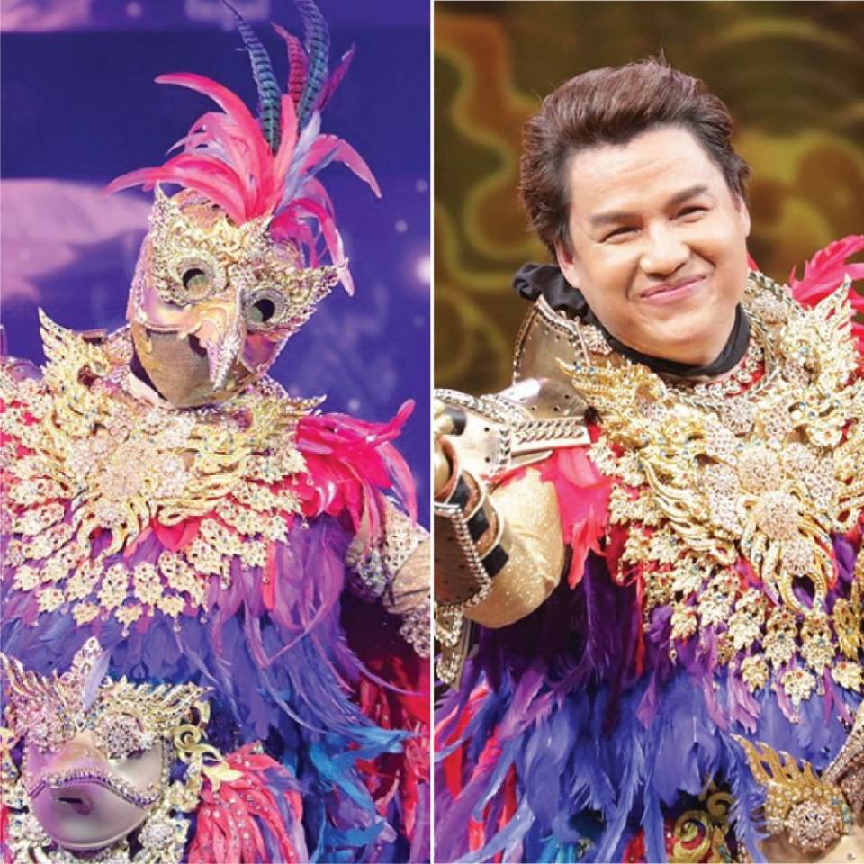 หน้ากากไก่ฟ้าพญาลอ = รุ่ง สุริยา