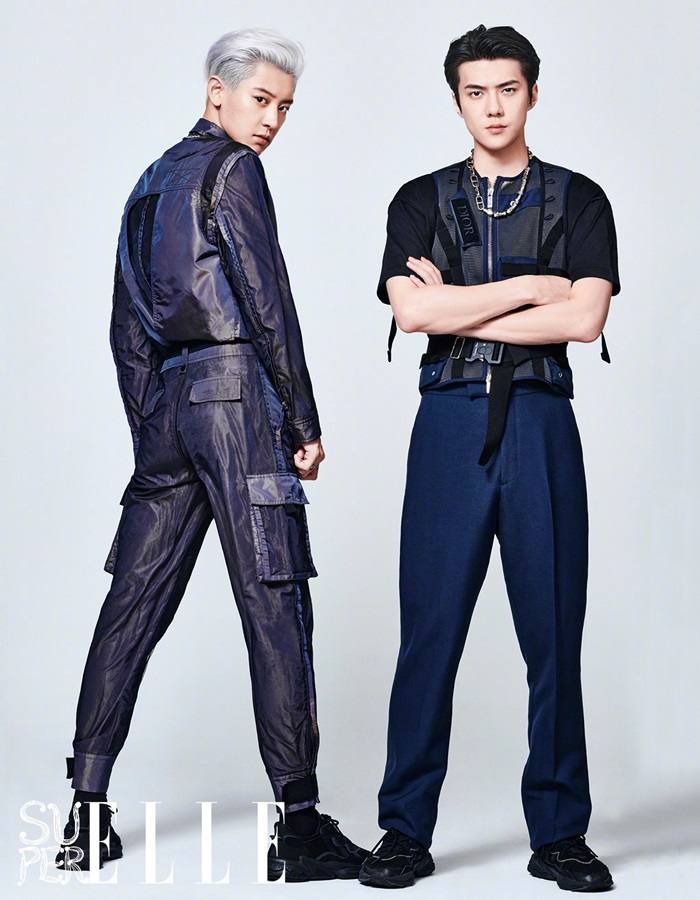Sehun & Chanyeol @ SuperELLE China August 2019