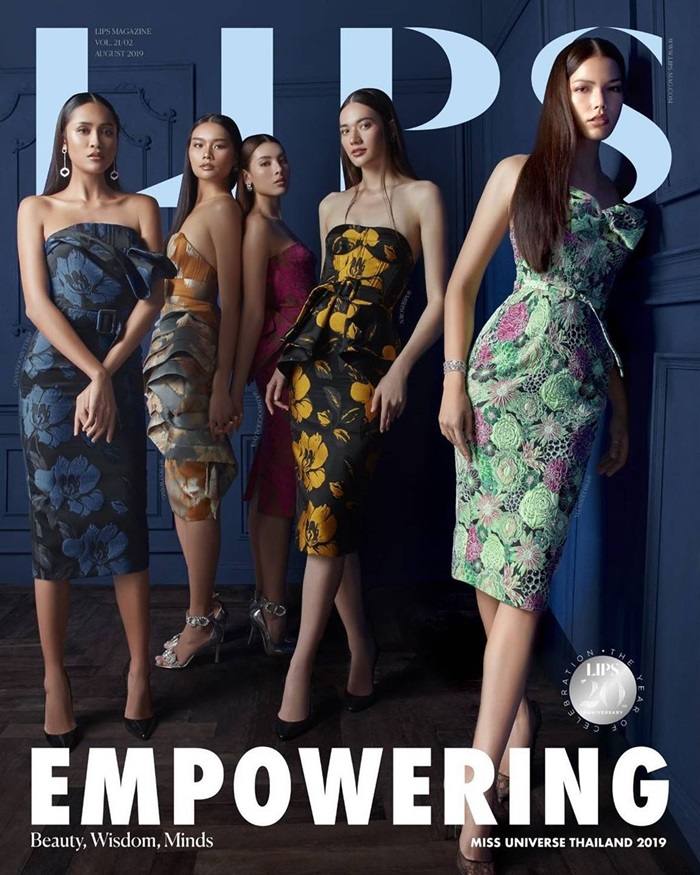 Miss Universe Thailand 2019 @ Lips Magazine August 2019