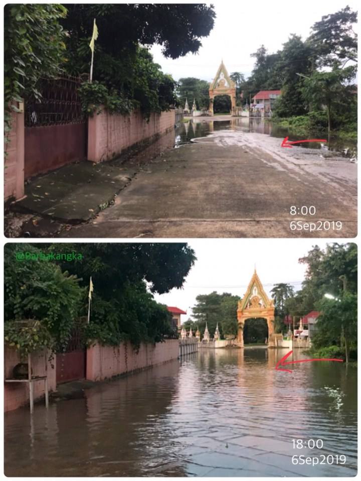 น้ำท่เมืองอุบลราชธานี 2562