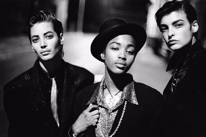 THE SUPERMODEL the trinity : Naomi campbell, Christy turlington & Linda evangelista