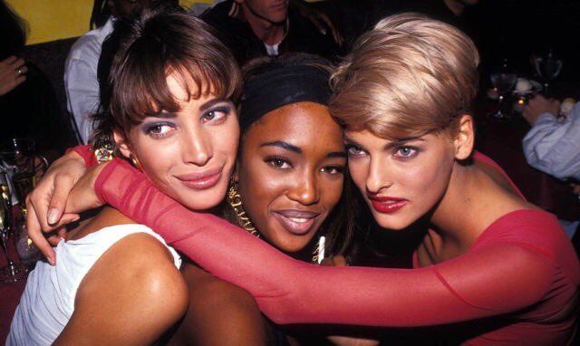 THE SUPERMODEL the trinity : Naomi campbell, Christy turlington & Linda evangelista