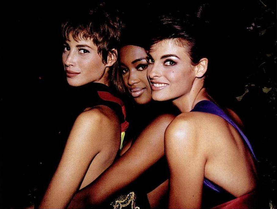 THE SUPERMODEL the trinity : Naomi campbell, Christy turlington & Linda evangelista