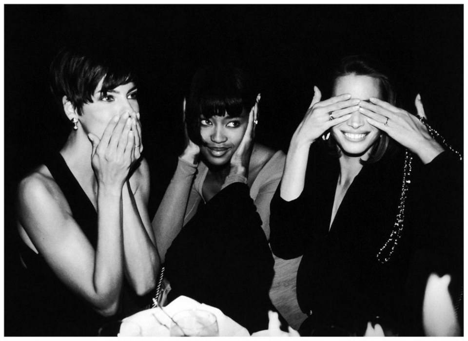 THE SUPERMODEL the trinity : Naomi campbell, Christy turlington & Linda evangelista