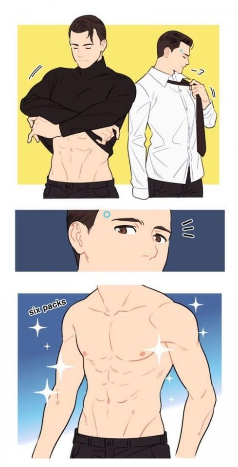 การ์ตูนหล่อ ถอดโชว์ ๘