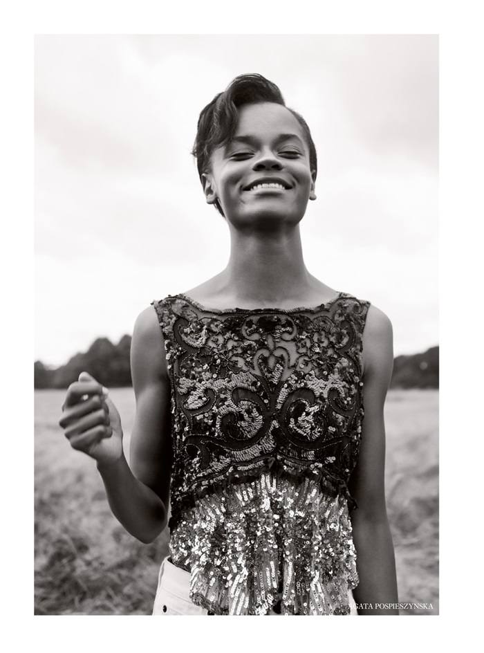 Letitia Wright @ Harper's Bazaar UK December 2019