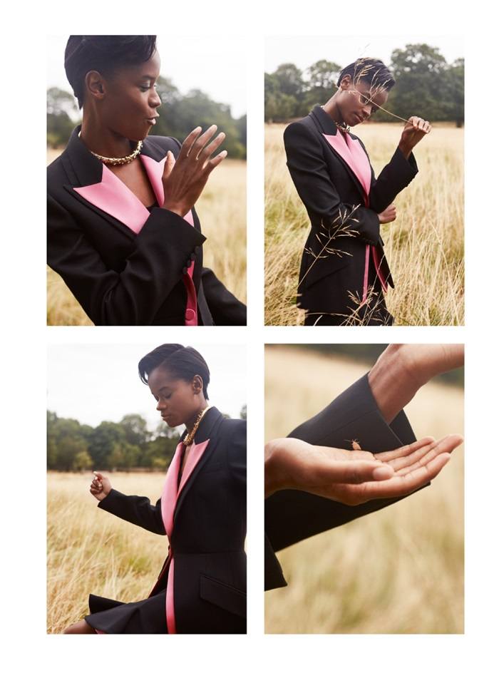 Letitia Wright @ Harper's Bazaar UK December 2019