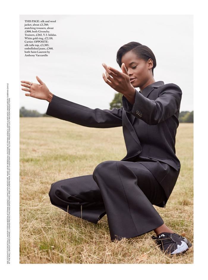 Letitia Wright @ Harper's Bazaar UK December 2019