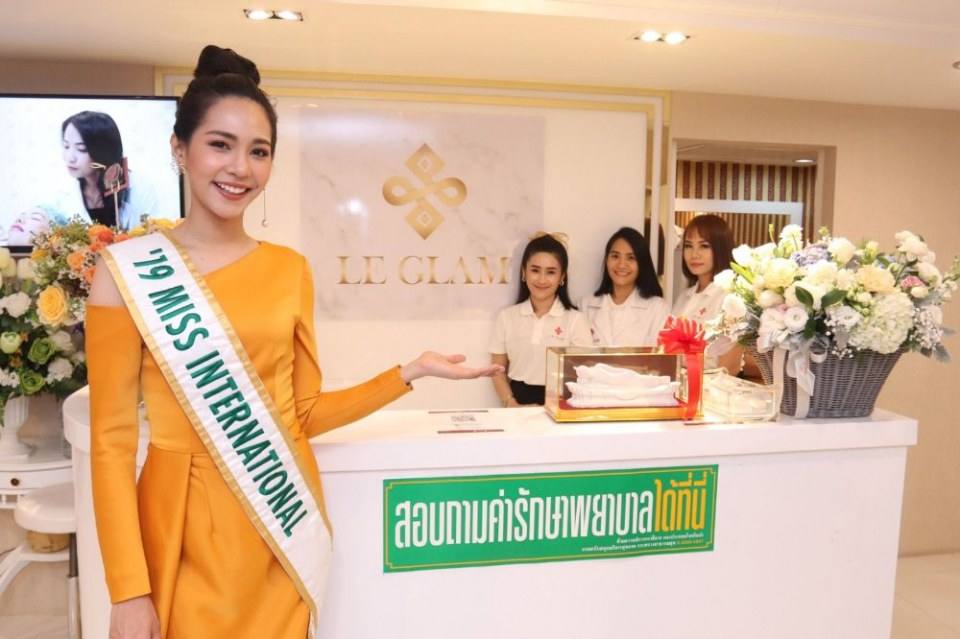 น้องบิ๊นท์ สิรีธร Miss international 2019 ร่วมงานเปิดตัว เลอแกลม