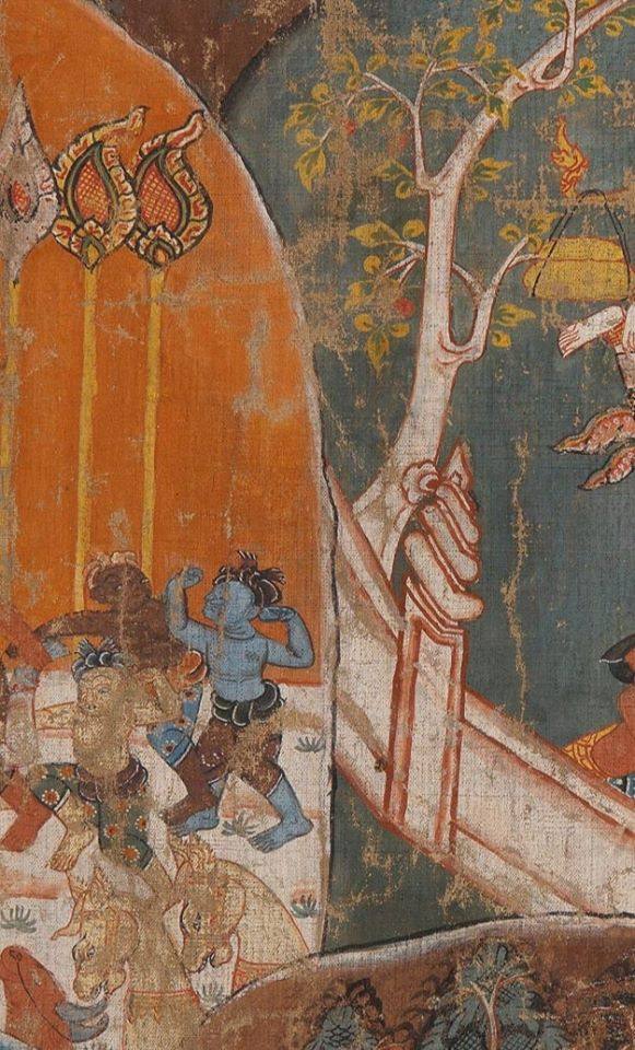 Thai painting "10 life before Buddha"