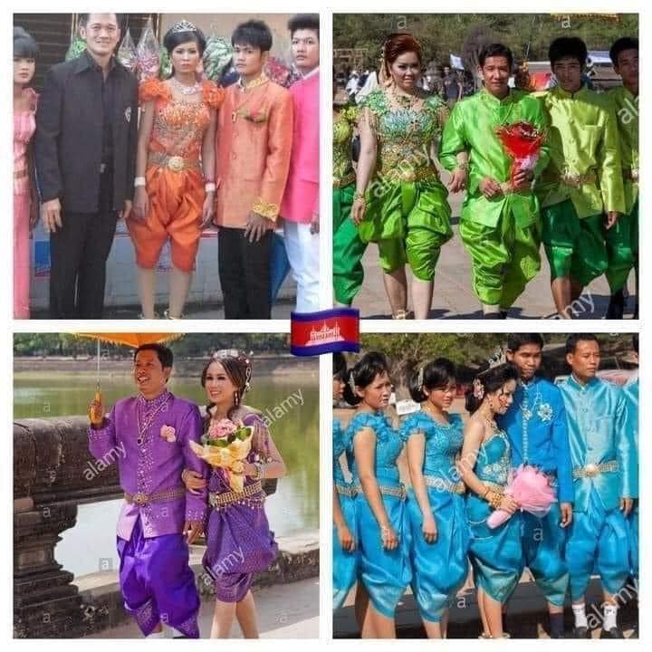 Cambodia national costume (សំពត់) 🇰🇭