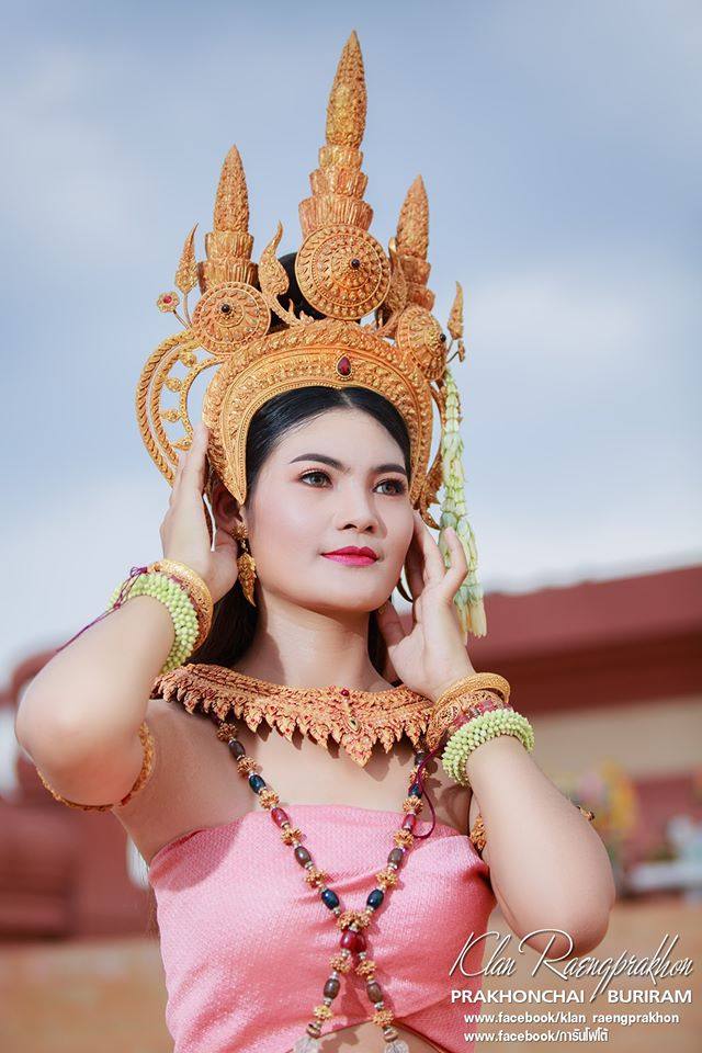 Thai apsara at Buriram, Thailand.