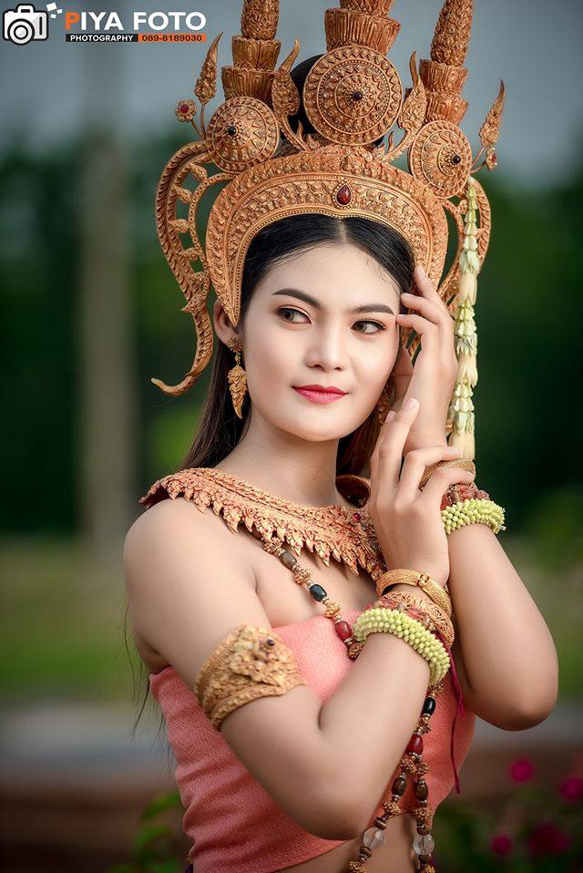 Thai apsara at Buriram, Thailand.
