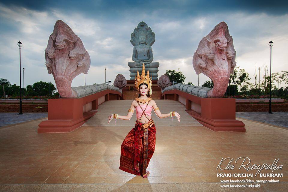 Thai apsara at Buriram, Thailand.