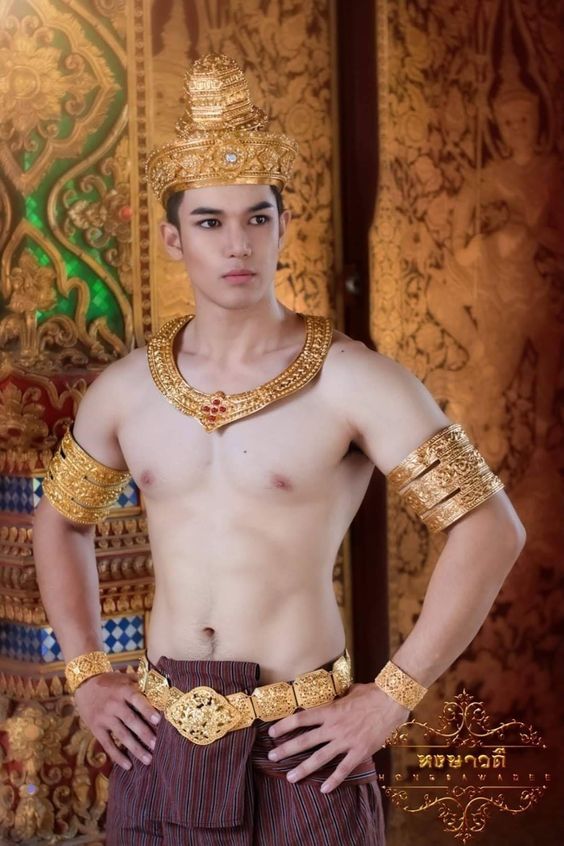 THAI ANCIENT GUY IN LAVO KINGDOM, THAILAND