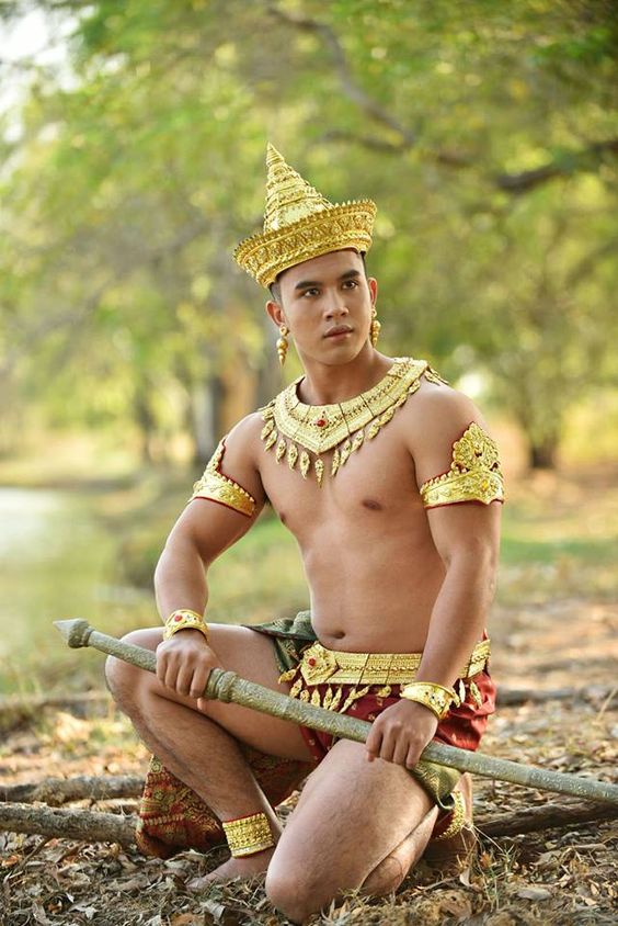 THAI ANCIENT GUY IN LAVO KINGDOM, THAILAND