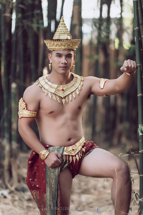 THAI ANCIENT GUY IN LAVO KINGDOM, THAILAND