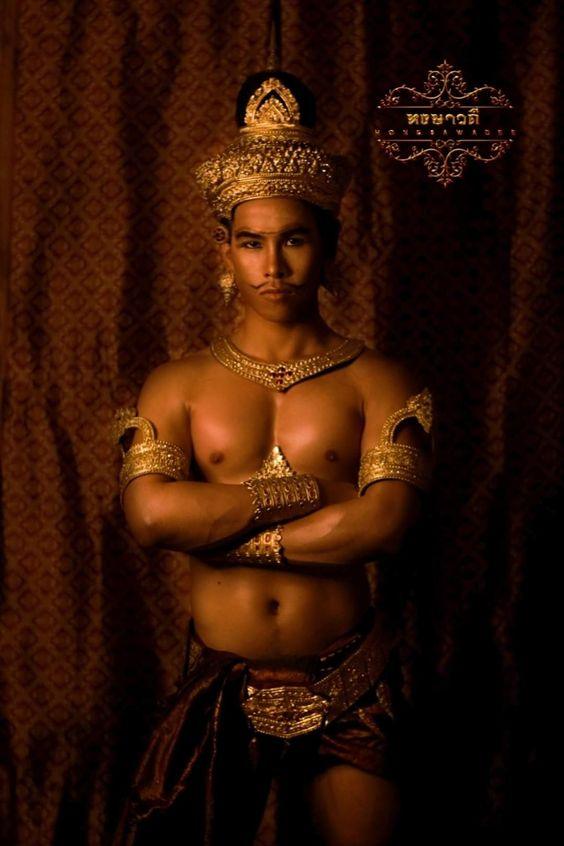 THAI ANCIENT GUY IN LAVO KINGDOM, THAILAND