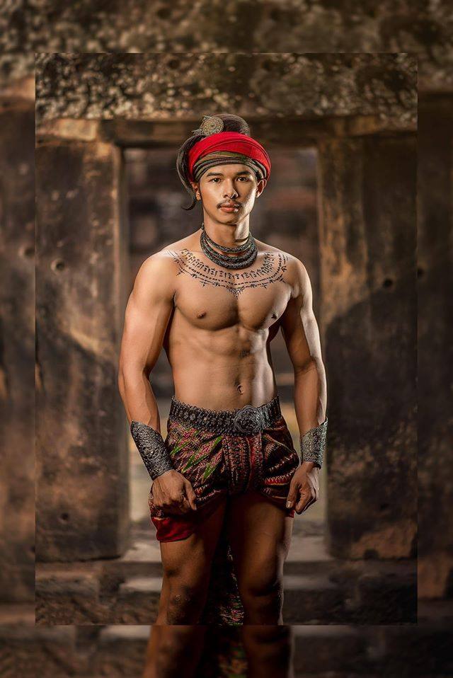 THAI ANCIENT GUY IN LAVO KINGDOM, THAILAND