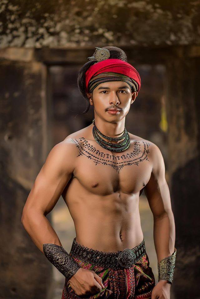 THAI ANCIENT GUY IN LAVO KINGDOM, THAILAND
