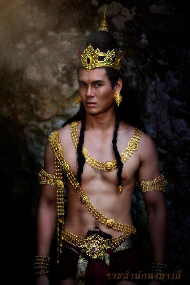 THAI ANCIENT GUY IN LAVO KINGDOM, THAILAND