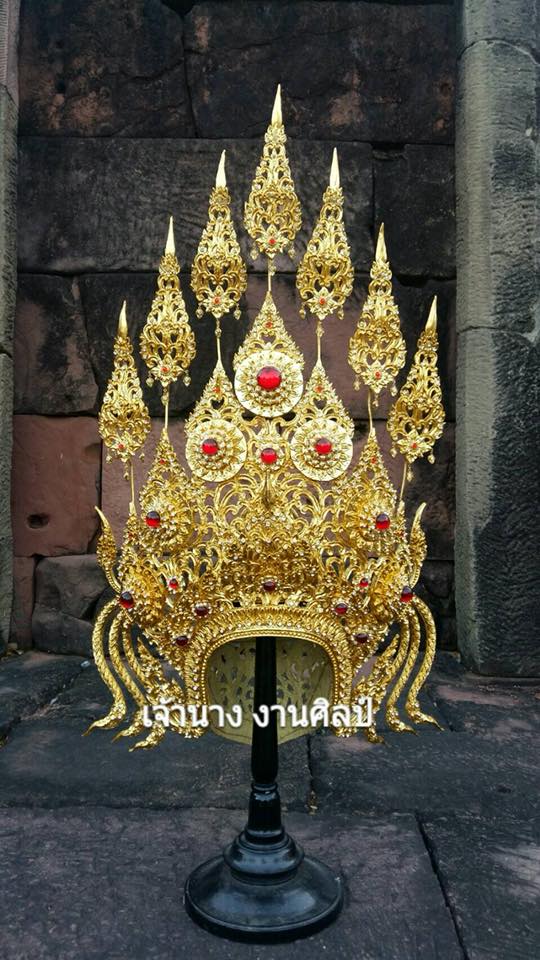 Thai Apsara headdress in Thailand.