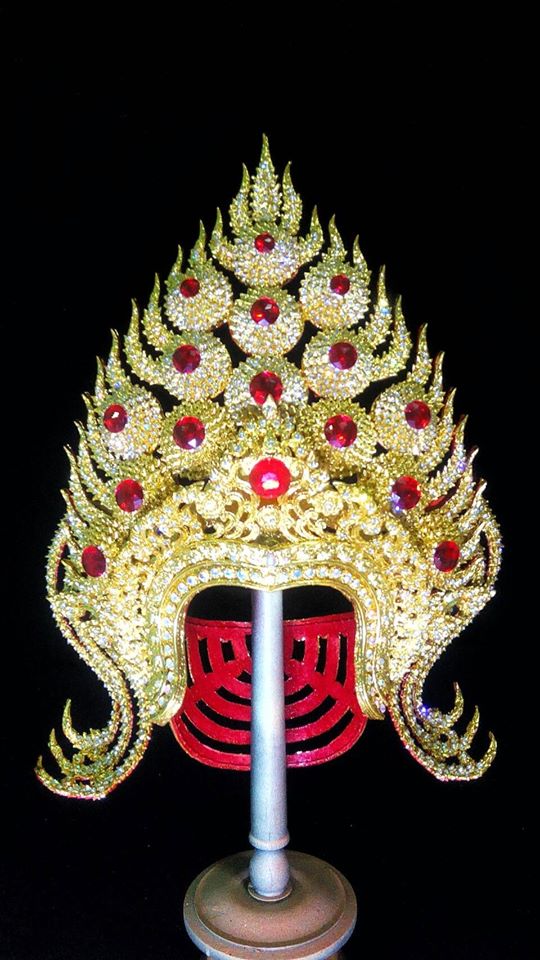 Thai Apsara headdress in Thailand.