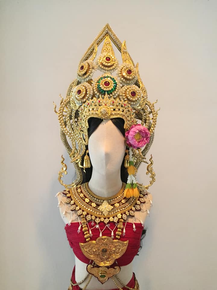 Thai Apsara headdress in Thailand.