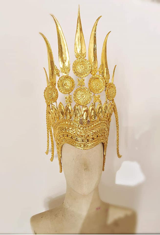 Thai Apsara headdress in Thailand.