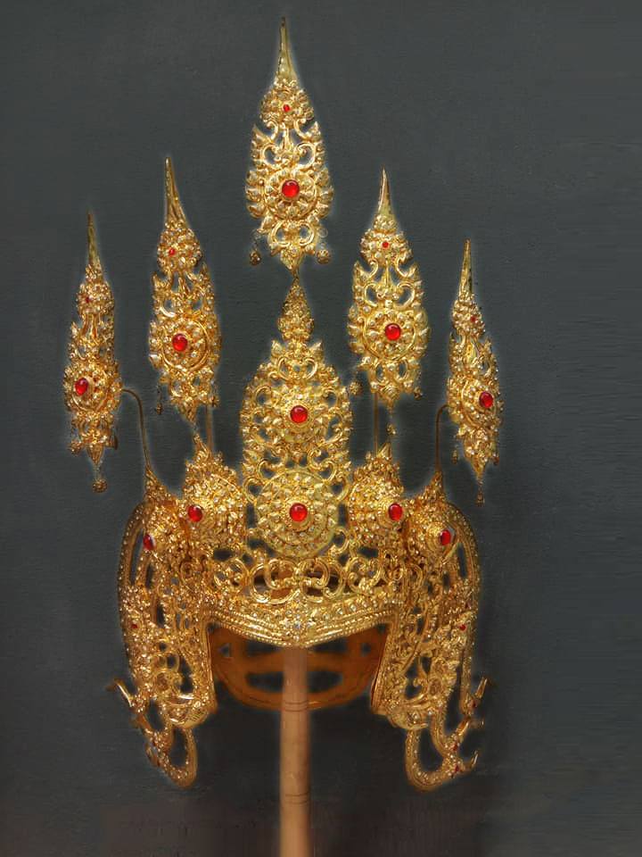 Thai Apsara headdress in Thailand.