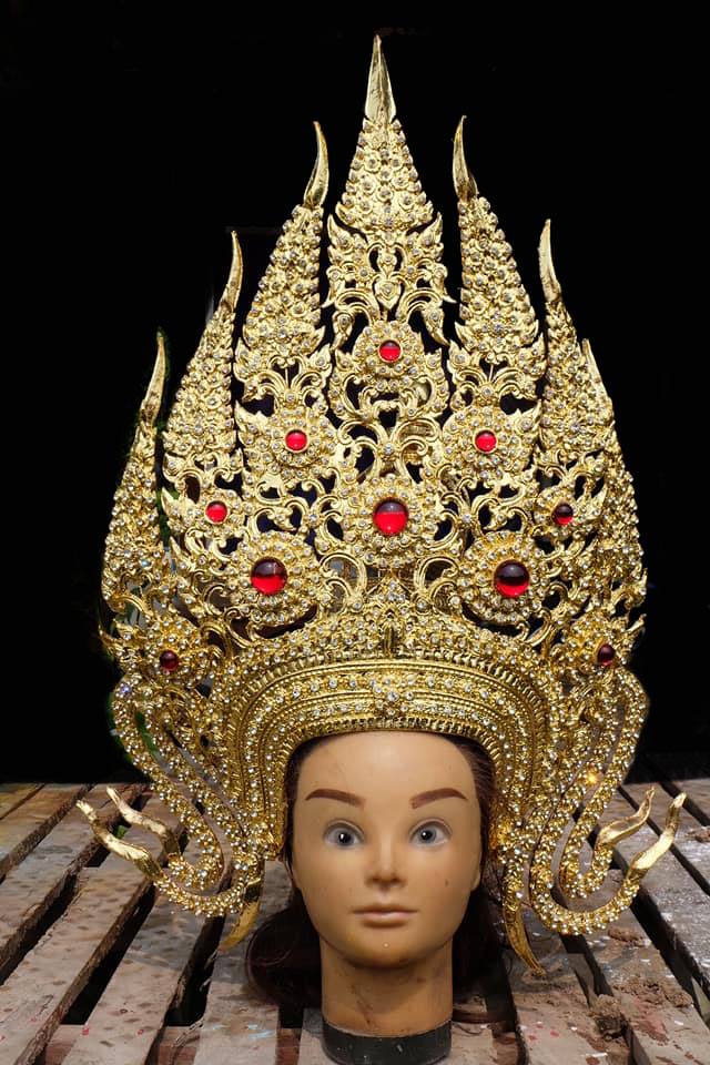 Thai Apsara headdress in Thailand.
