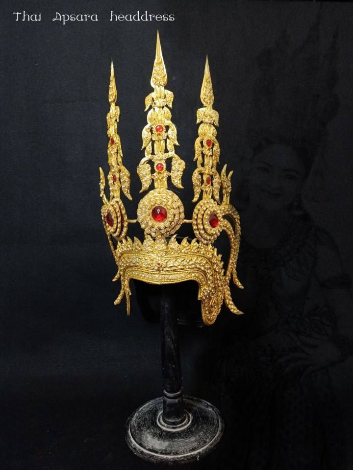 Thai Apsara headdress in Thailand.