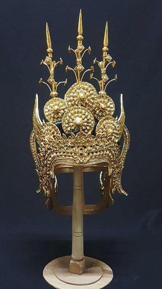 Thai Apsara headdress in Thailand.