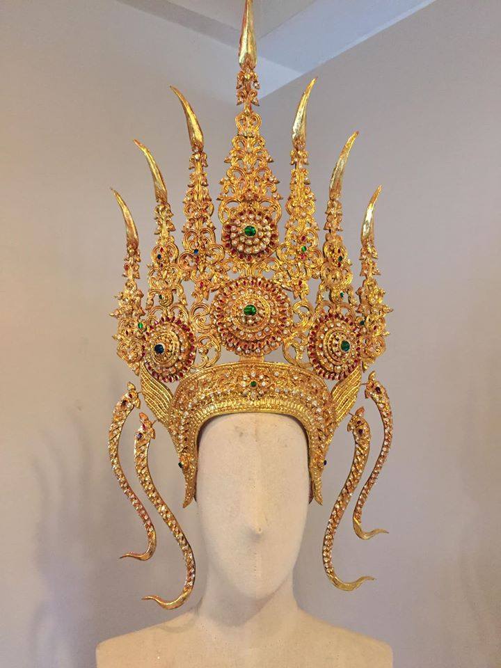 Thai Apsara headdress in Thailand.