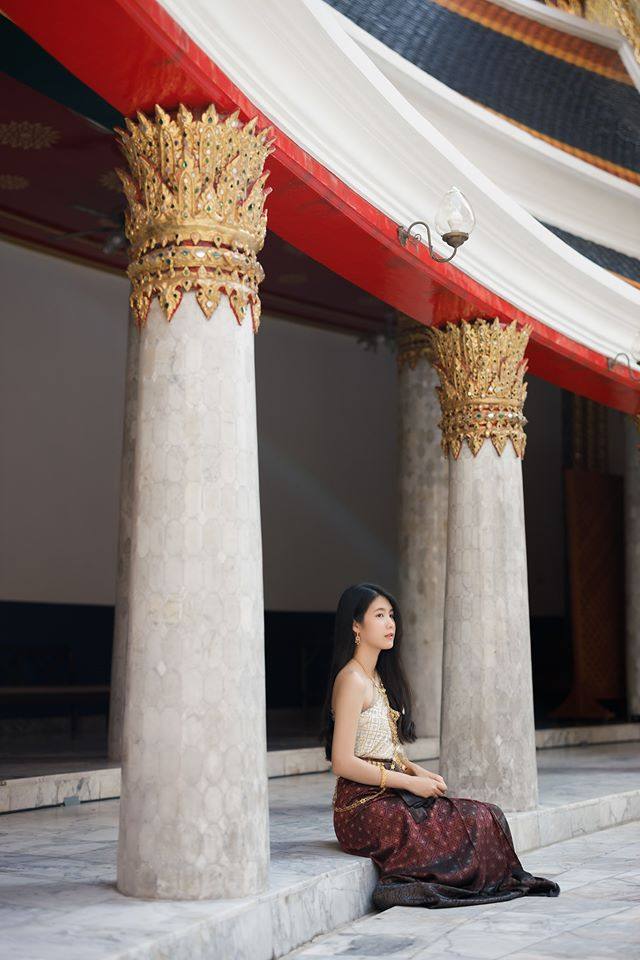Thailand 🇹🇭 | Thai dress at Wat Ratchabophit