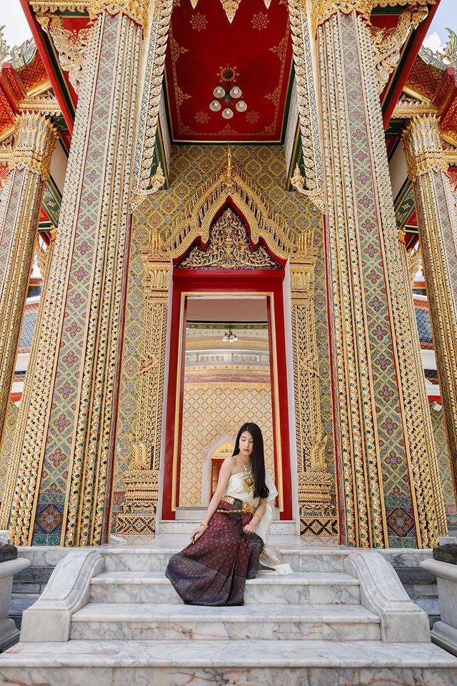 Thailand 🇹🇭 | Thai dress at Wat Ratchabophit