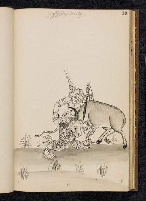 19th-century Ramayana manuscript (Ramakien) Thailand 🇹🇭