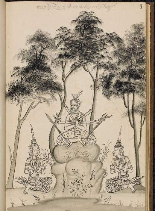 19th-century Ramayana manuscript (Ramakien) Thailand 🇹🇭