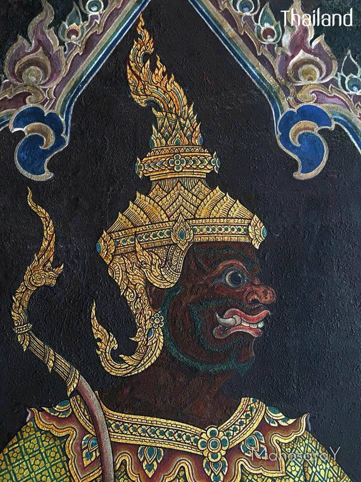 THAILAND🇹🇭 | The mural of giants in Ramakien at Wat Phra Kaew, Bangkok