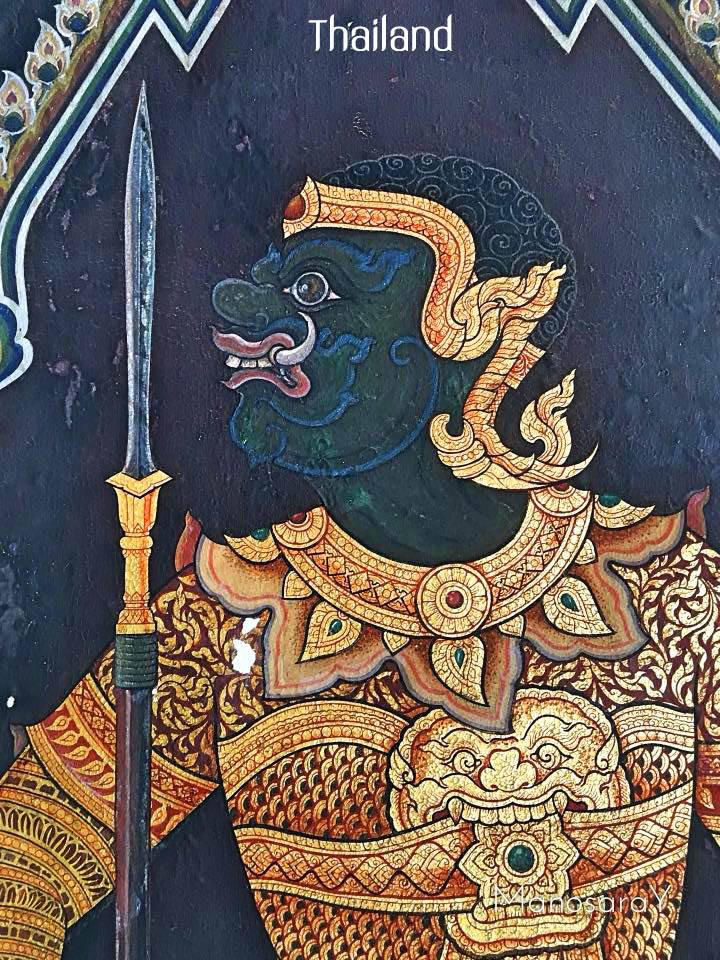 THAILAND🇹🇭 | The mural of giants in Ramakien at Wat Phra Kaew, Bangkok