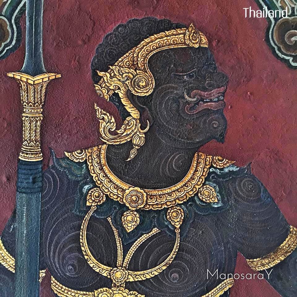 THAILAND🇹🇭 | The mural of giants in Ramakien at Wat Phra Kaew, Bangkok