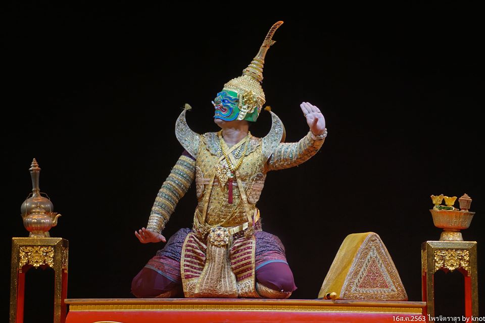 Thailand ðđð | “āđāļāļāļīāļāļĢāļēāļŠāļđāļĢ” Khon masked dance drama in Thailand