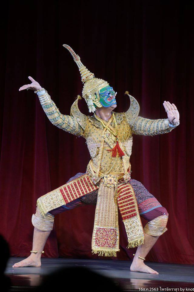 Thailand ðđð | “āđāļāļāļīāļāļĢāļēāļŠāļđāļĢ” Khon masked dance drama in Thailand