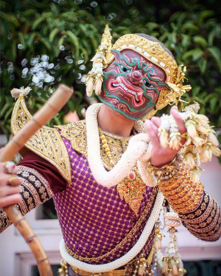 Thailand ðđð | “āđāļāļāļīāļāļĢāļēāļŠāļđāļĢ” Khon masked dance drama in Thailand