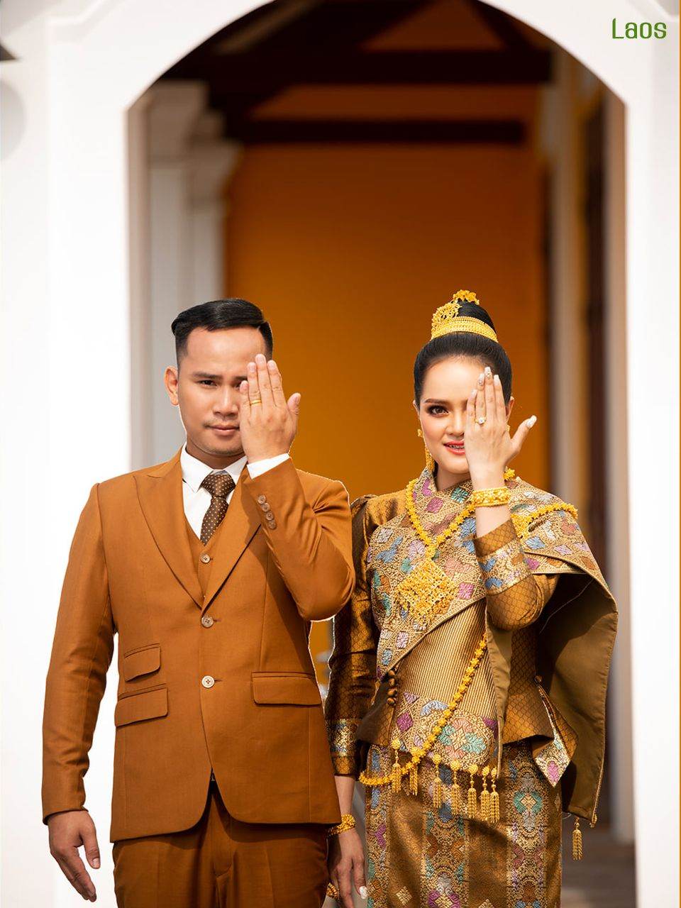 Laos 🇱🇦 | "ງານແຕ່ງ ລາວ" Laos traditional wedding costume