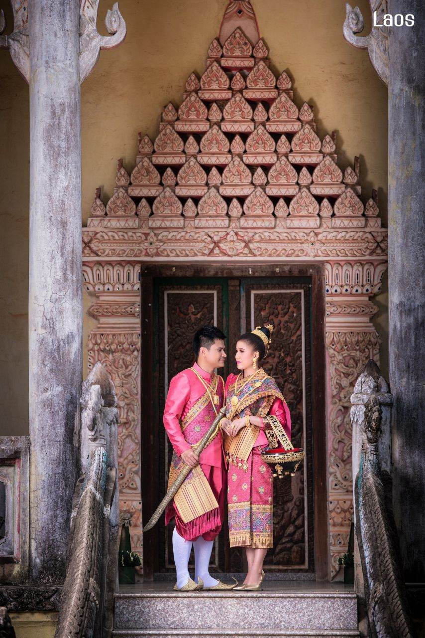 Laos 🇱🇦 | "ງານແຕ່ງ ລາວ" Laos traditional wedding costume
