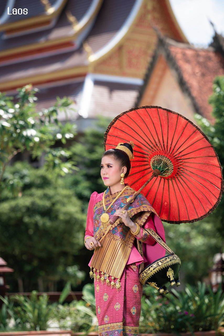 Laos 🇱🇦 | "ງານແຕ່ງ ລາວ" Laos traditional wedding costume